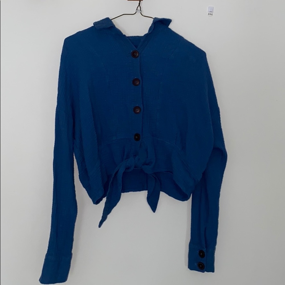 Free people cropped shirt